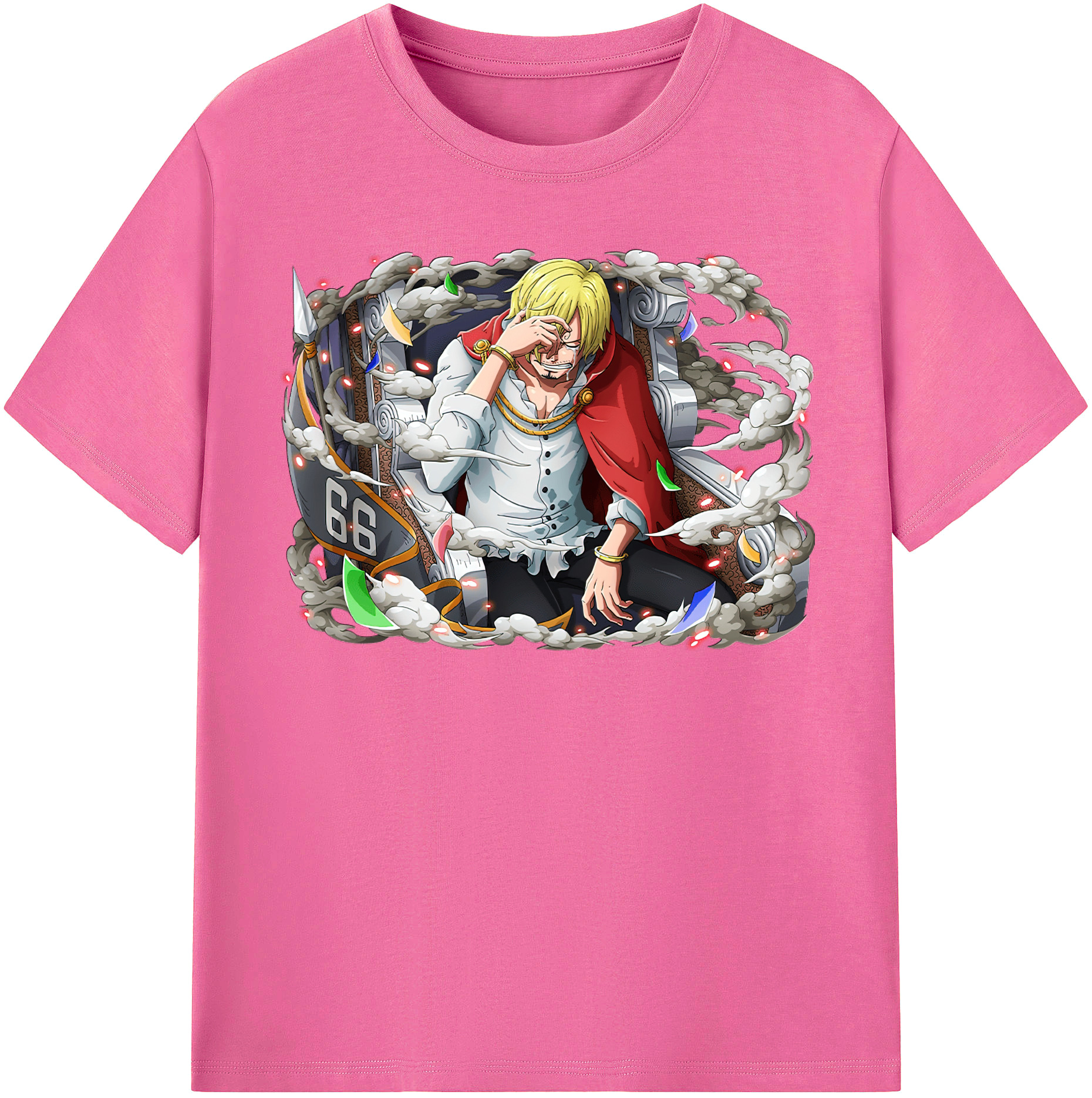 （画像用） ワンピース サンジ ONE PIECE Sanji レディースカジュアルプリントTシャツ（綿100％）